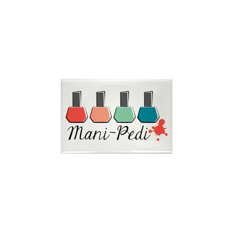 CafePress Mani Pedi Magnets Rectangle Magnet, 3"x2" Refrigerator Magnet
