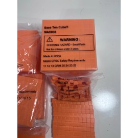 Unbranded MATH MANIPULATIVES / BASE 10 COUNTING BLOCKS Cube 10 Flats Units 100 Ten 30 Tens