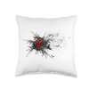 Itachi Crow and Rose Throw Pillow
