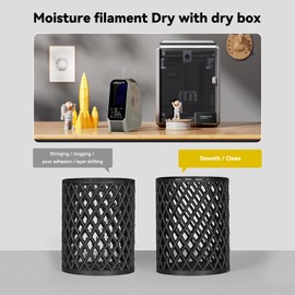 CREALITY Space Pi Filament Dryer – 360° Hot-Air Circulation, Fast Heating, 3.7'' LCD Touch Screen, One Key Set Filament Dehydrator & Storage Box for 1.75/2.85mm PLA, PETG, ABS, Nylon, PA, TPU