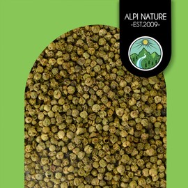 Organic green pepper (125g, 4.4oz), organic green peppercorns, green pepper from controlled organic cultivation, organic green peppercorns laboratory-tested, 100% pure and natural