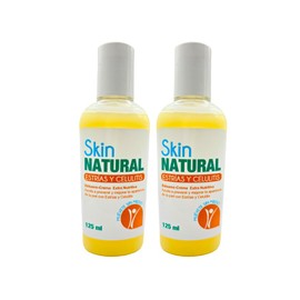 SKIN NATURAL - Bálsamo Crema Extra Nutritiva 100% Natural. Previene, Atenua y Disminuye Estrías, Celulitis, Cicatrices, Imperfecciones e Impurezas. Em