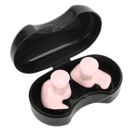 Silicone Swimming Earplugs for Kids, Waterproof Reusable Ear Plugs Water Ingress Comfortable Earplugs Case Showering Bathing Children Toddlers Infants(Pink)