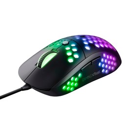 Trust Gaming Mouse GXT 960 Graphin Ultra Lightweight Gaming Mouse, 74 grams, Up to 10.000 DPI, Adjustable Polling rate, 6 Buttons, Customizable RGB Lighting, Wired, Programmable, PC and Laptop, Black