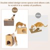EHEYCIGA Cardboard Cat Scratcher House, 17-Inch Corrugated Cat Scratcher for