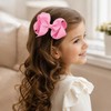 Hair Bows for Girls, 4 Pack 4 Inch Grosgrain Ribbon