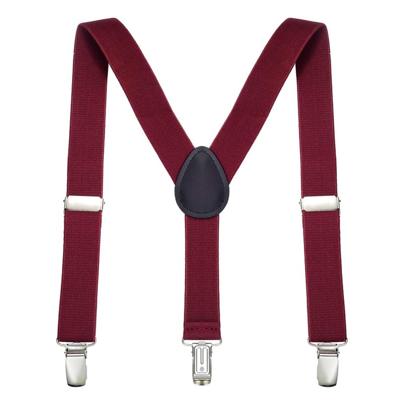 DonDon Boys' Braces Bow Tie Set Elastic and Adjustable Length