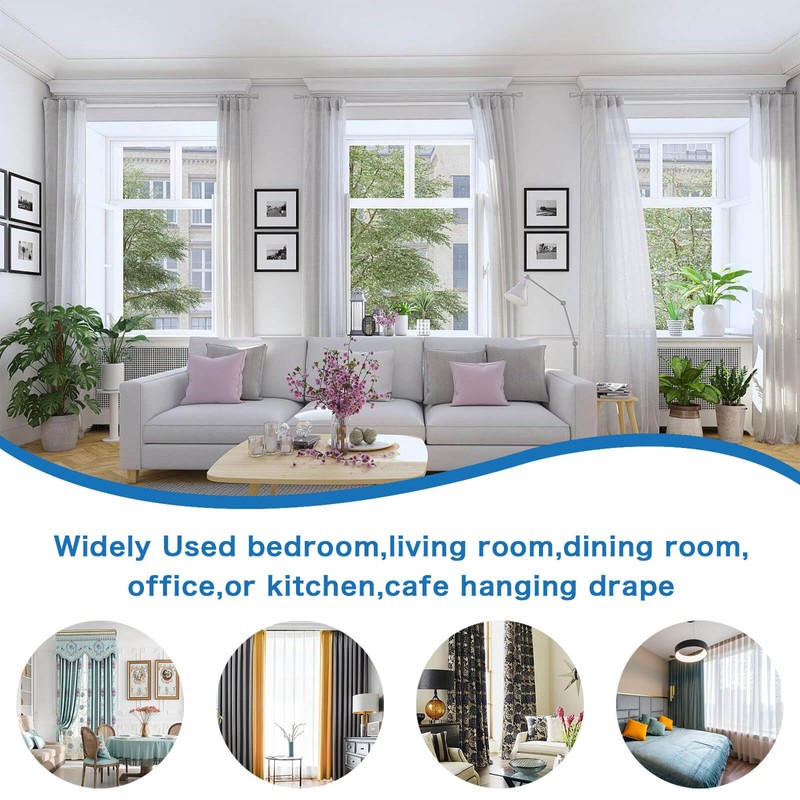 Openable Curtain Rings with Eyelets, 1inch Heavy Duty Rustproof Metal