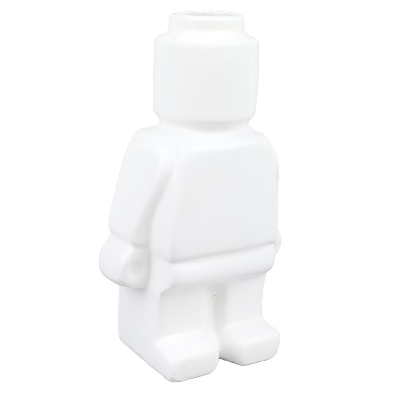 Little Robot Flower Vase Entryway Ornament Resin Flower Vase Decoration