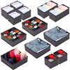 Anyoneer Under Bed Shoe Storage Organizer,Sturdy Structure,Adjustable Dividers,Reinforced Handle,Sturdy Zipper,Fits
