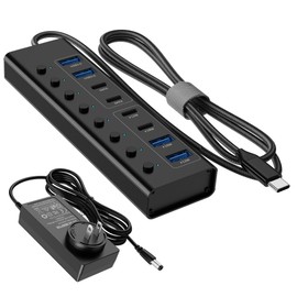 USB C Docking Station 8IN 1 Aluminum Powered USB HUB