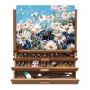 Wood Storage Box Easel, Artist Tabletop Sketchbox Easel with 3