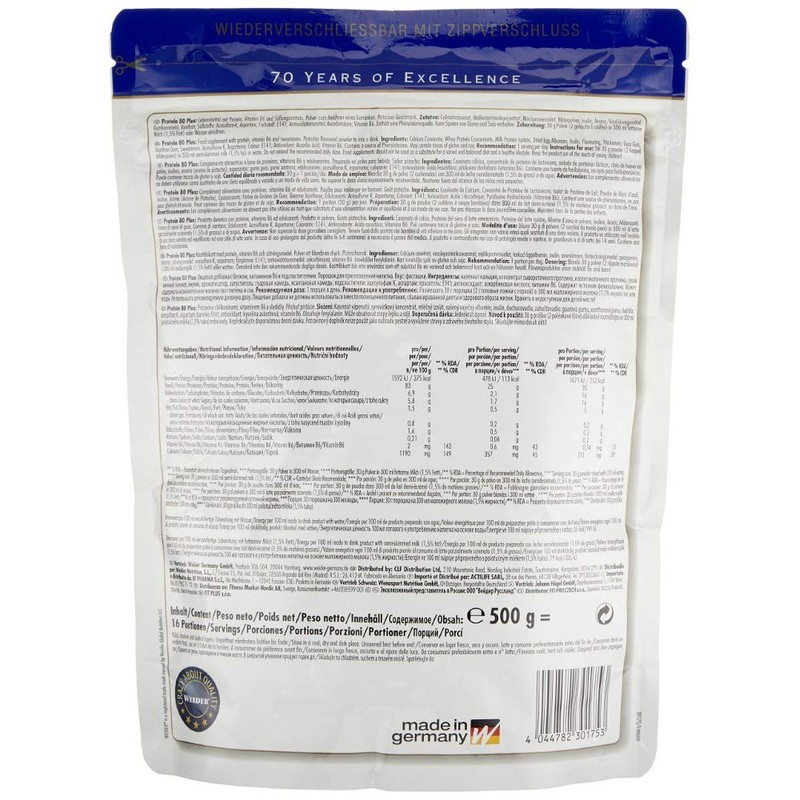 WEIDER Protein 80 Plus protein powder, 2 pack, pistzie, low-carb,