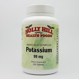 Holly Hill Health Foods, Potassium 99 MG, 250 Tablets