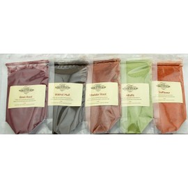 Traverse Bay Bath And Body Natural soap colorants Sampler - 5oz - for Soap Making and Cosmetics. Beet Root, Black Walnut Hull,Madder Root, Alfalfa, Safflower. Soap Making Supplies.