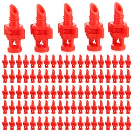 Hicello 100PCS 360 Degree Misting Nozzle Irrigation, Sprinklers Sprayer for Garden Irrigation System, Micro Sprayer Refraction Automizing Drippers