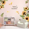 Sunflower Wall Stickers 3D Yellow Flower Wall Decals, Peel and