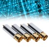 4PCS Preffair/R1722 Audio Connector Gold Plated Self Locking Solderless RCA