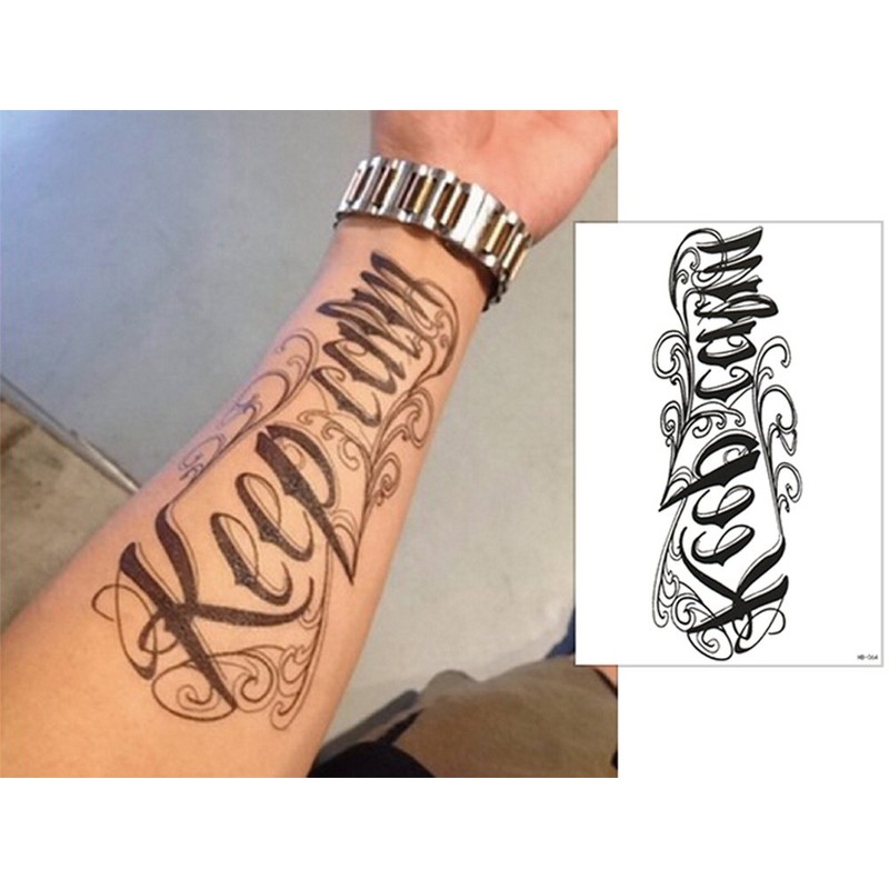 THE FANTASY Set230 Tattoo Sticker English Letters