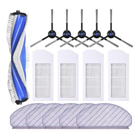 Neutop Replacement Parts Compatible with Ecovacs Deebot N20/ N20 Plus/ N20 Pro Plus, Robot Vacuum Accessories with 1 Main Brush 4 Filter 5 Side Brush 5 Mop Pad