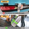 Luggage Strap Eye-catching Set, Suitcase Straps 2 Pieces and 2