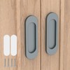 YogePote 2 Pack Self Stick Sliding Door Handles, Aluminum Alloy