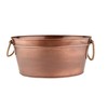 G.E.T. BT-2215-ACPR Copper Beverage Tub with Rope Handles, 8 Gallon,Antique