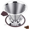 Permanent Coffee Filter, Stainless Steel, Paper-Free Coffee Filter, Ideal Coffee