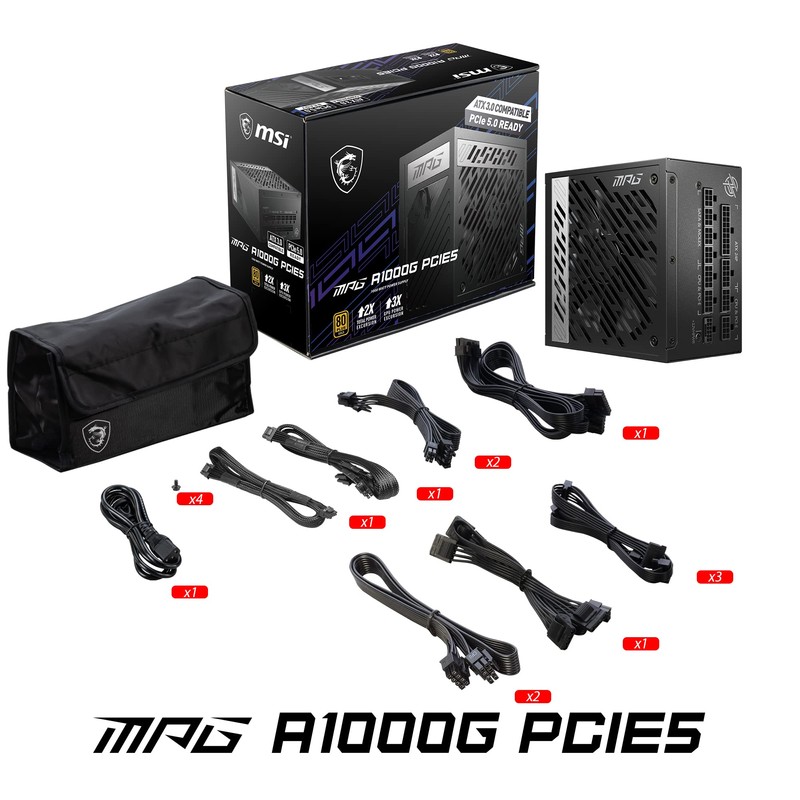 MSI MPG A1000G PCIE 5 & ATX 3.0 Gaming Power