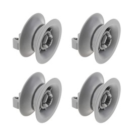 LT Easiyl Pack of 4 Dishwasher Upper Basket Wheels 00611666 PS8727423 Dishwasher Accessories Dishwasher Upper Basket Wheels Compatible with Bosch Dishwasher