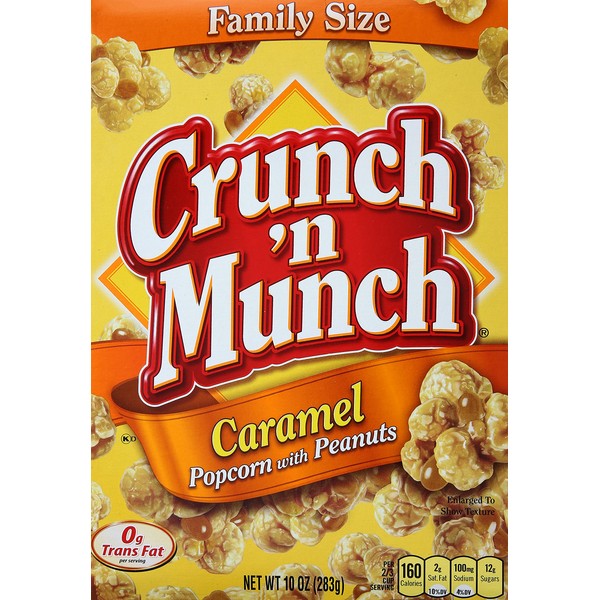 Crunch 'n Munch Caramel Popcorn With Peanuts, 10 oz