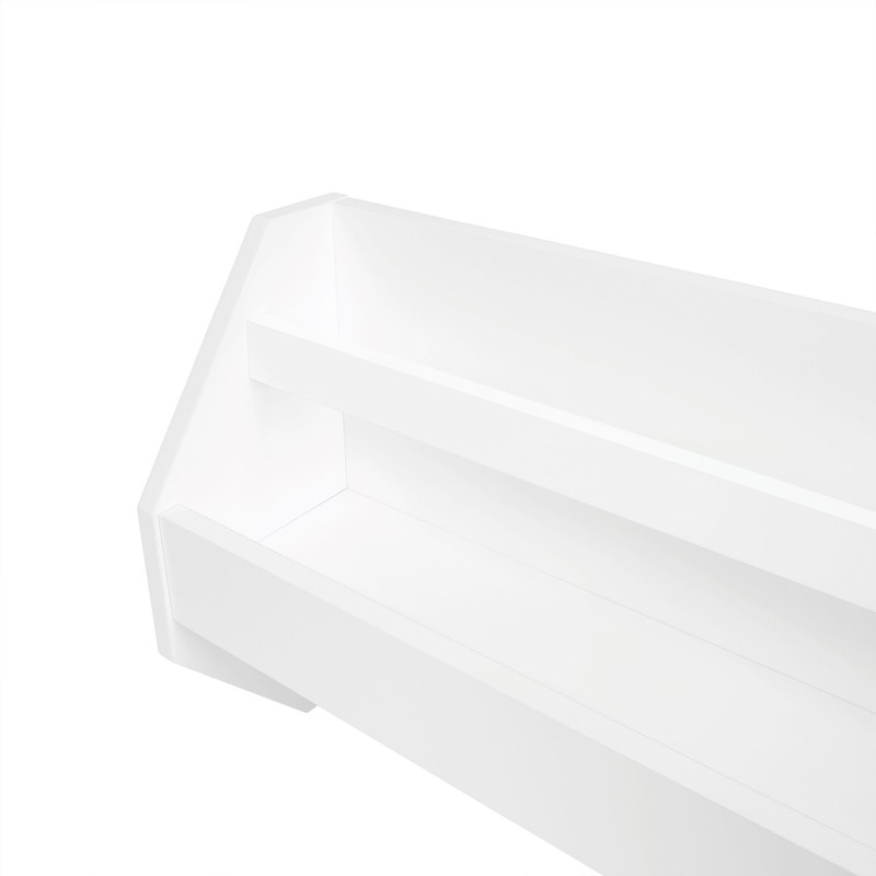 RiverRidge Kids Catch-All Wall Shelf with Bookrack and Hooks, One