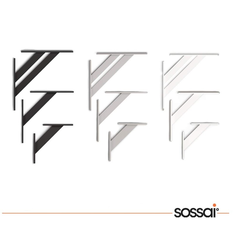 FSHR Design Angle Shelf Bracket/Wall Bracket Aluminium Matt Black