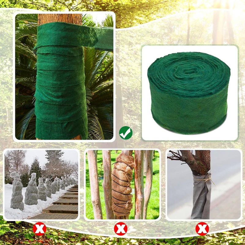 Tree Protector Wraps, Winter Plants Tree Trunk Cold-Proof Frost Protection