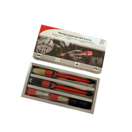 Cleaning Brush Car & Household 6 Pieces | Six Piece Detail Brush Set with Interchangeable Head | Ideal for Cleaning the Interior, Dashboard, Seat Spacing, Ventilation Slots