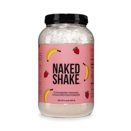 NAKED Shake - Vegan Protein Powder, Strawberry Banana - Flavored Plant Based Protein with Mct Oil, NSF Certified, Gluten-Free, Soy-Free, No Gmos Or Ar