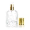 Enslz 50ml Refillable Clear Glass Luxury Spray Perfume Bottle Empty
