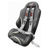Silver 4 Point Harness for Bucket Seat, Quick Release Latch,