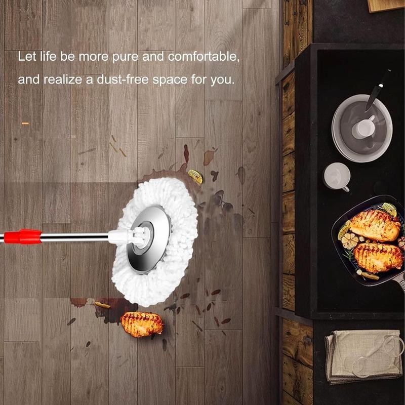 8 Pack Spin Mop Replacement Head for 360° Spin Mop