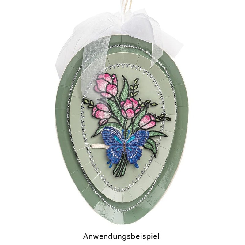 Ideen mit Herz Easter Plates in Egg Shape, Made of