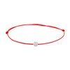 ORDAAMIS Red String 925 Silver Bracelet with CZ Diamond Cubic