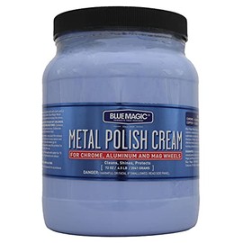 Blue Magic 550 Metal Polish Cream Non-Abrasive Tarnish and Oxidation Remover for Chrome, Aluminium, Brass, Copper, Sterling Silver and Stainless Steel, 72.oz., Pack of 1