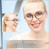 ATTCL Gafas unisex redondas de bloqueo de luz azul para