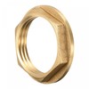 TA-VIGOR 2Pcs G1 Flange Lock Nuts, Brass Female Thread Hex