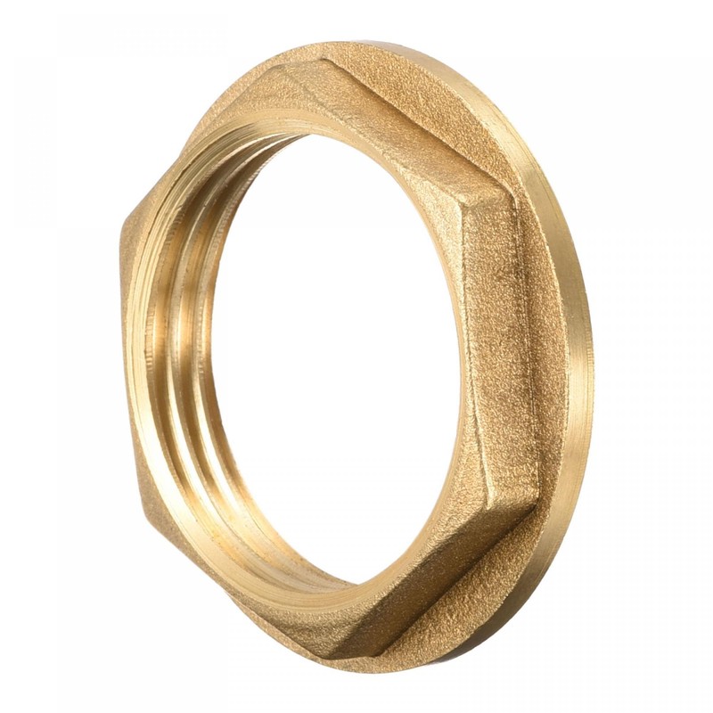 TA-VIGOR 2Pcs G1 Flange Lock Nuts, Brass Female Thread Hex