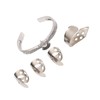 Guitar Pick Set with Alloy Bracelet Stainless Steel Finger Thumb
