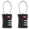 EVRU TSA Luggage Locks, [2 Pack] 3-Digit Security Suitcase Locks,