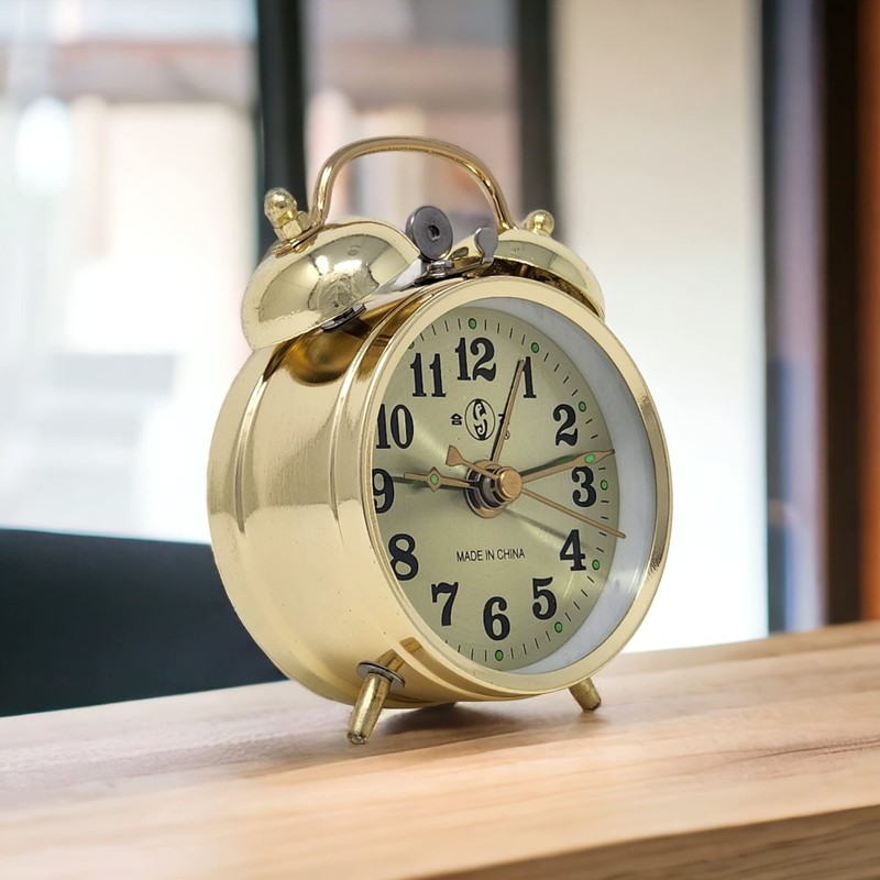 Starlet24 #867 Retro Wind Up Alarm Clock 10 cm Retro