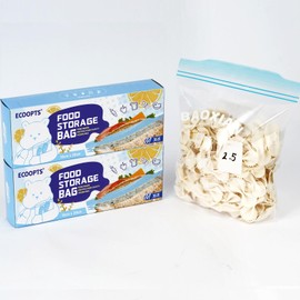 70×Zip Sandwich Size Freezer Bags | Ultra Strong Food Storage Bags with Double Zip | Airtight, Leakproof, BPA Free Plastic Food Bags (2 Pack 18 * 20 cm)