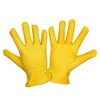 Work Gloves Cowhide Grain Premium Leather Yellow Work Driver Gloves